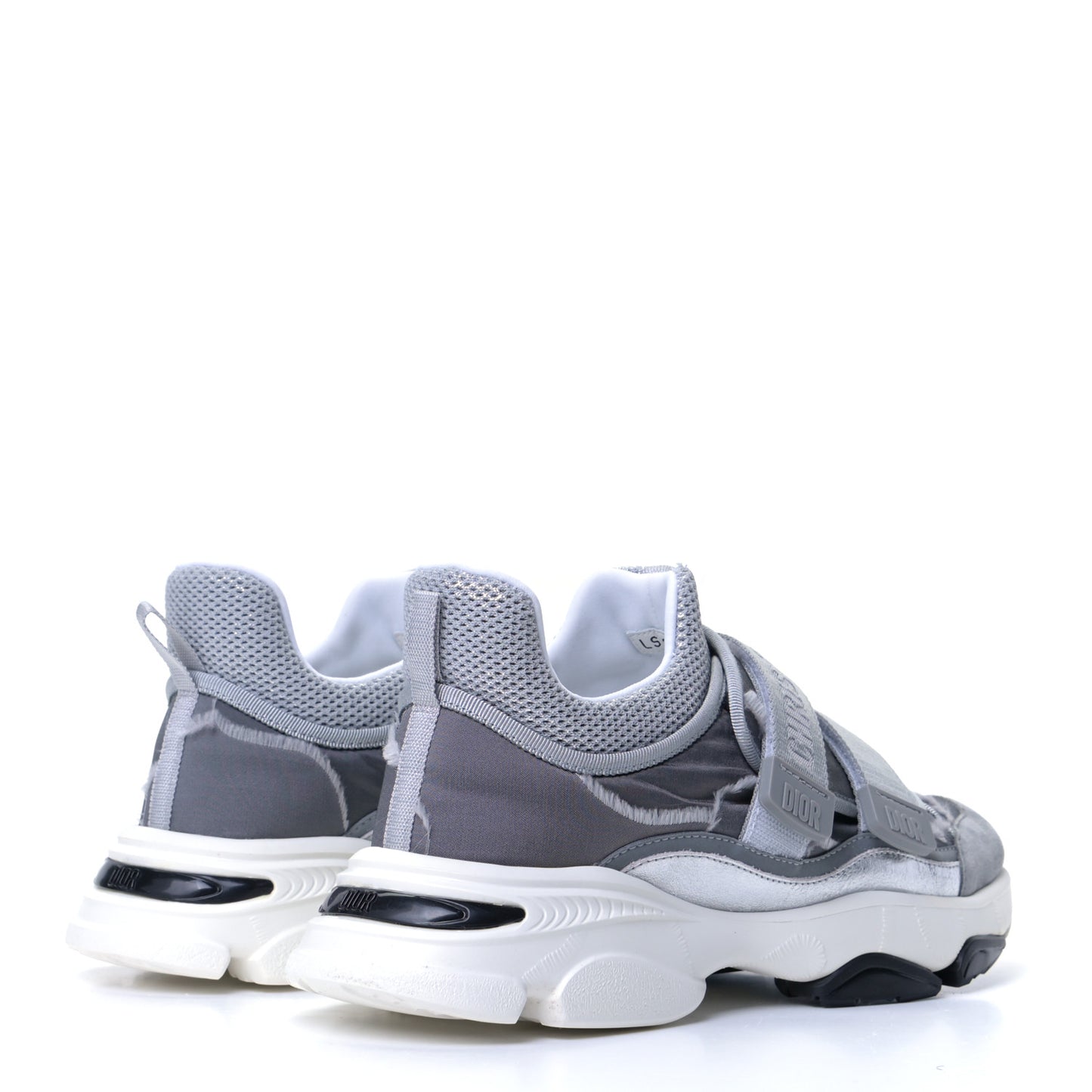 Technical Fabric Nylon Camouflage Womens D-Wander Sneakers 38.5 Silver
