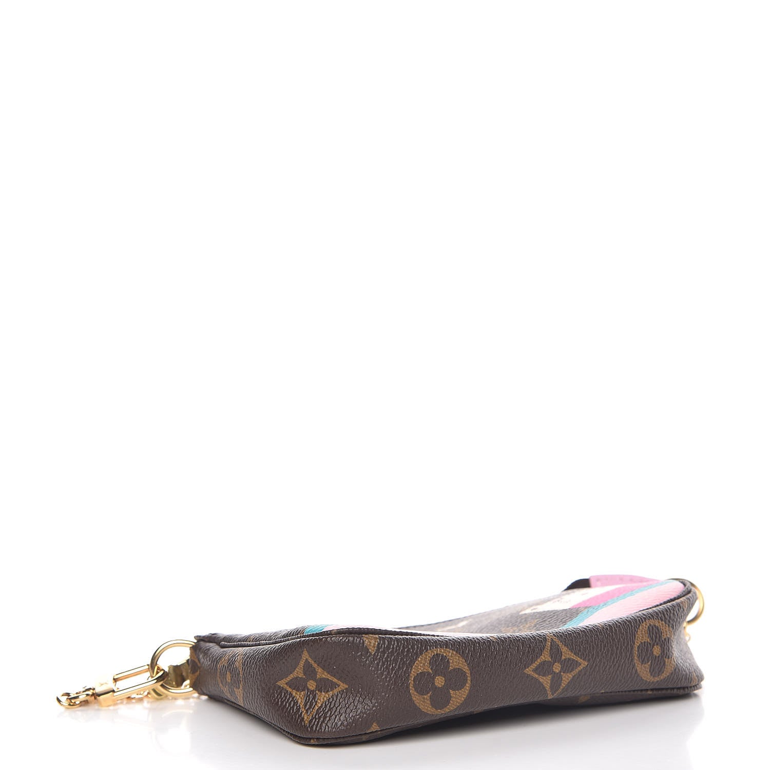 Louis Vuitton Monogram 2016 Christmas Animation Mini Pochette Accessories Rose Ballerine 4 of 9