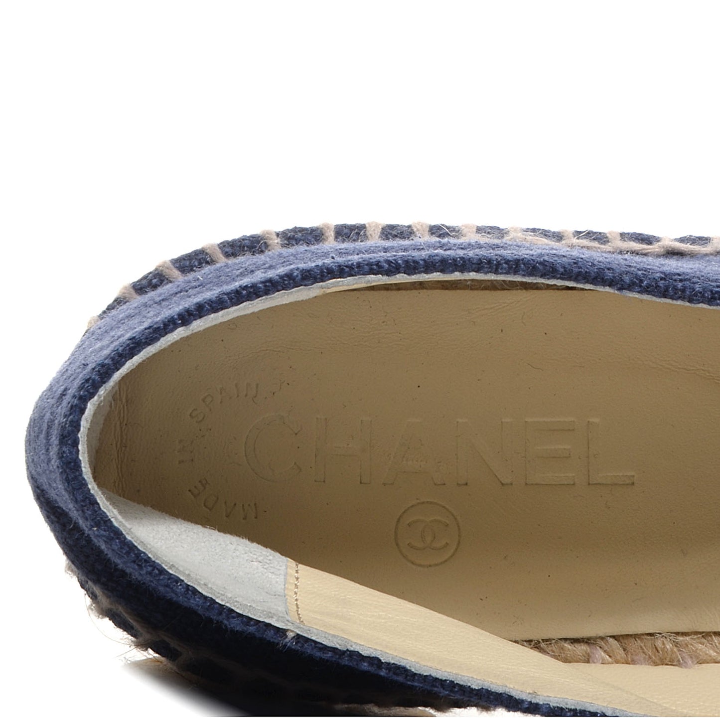 Denim Canvas Espadrilles 41 Blue Noir