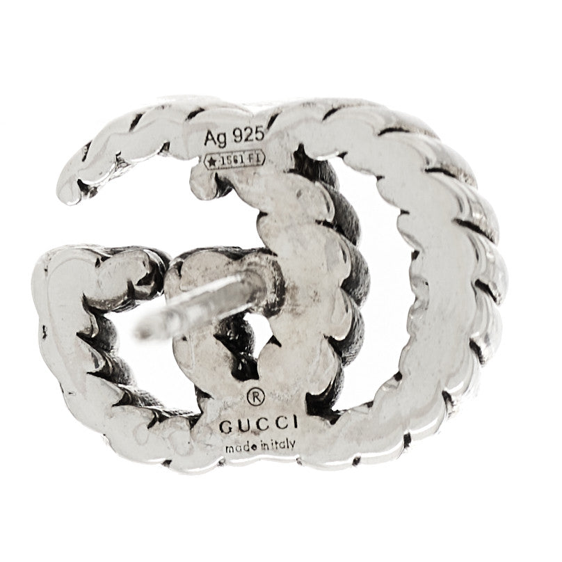 Sterling Silver Torchon Double G Earrings
