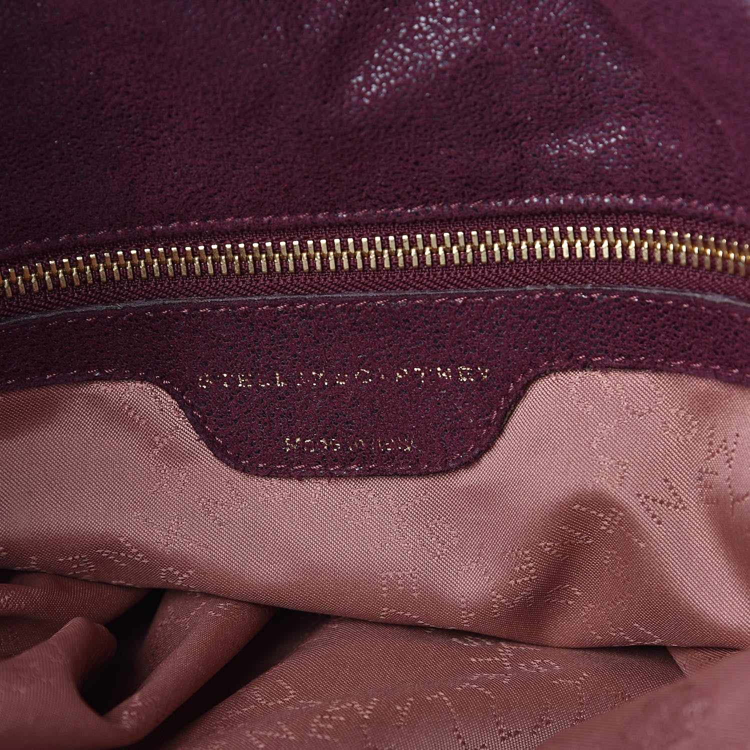 Stella McCartney Shaggy Deer Falabella Fold Over Tote Burgundy 6 of 14