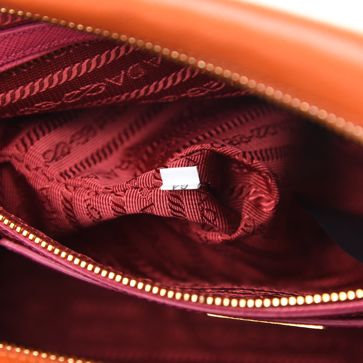 Saffiano Lux Petite Bowler Fuchsia Papaya