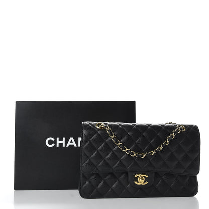 Chanel Caviar Quilted Medium Double Flap Black 12 of 12