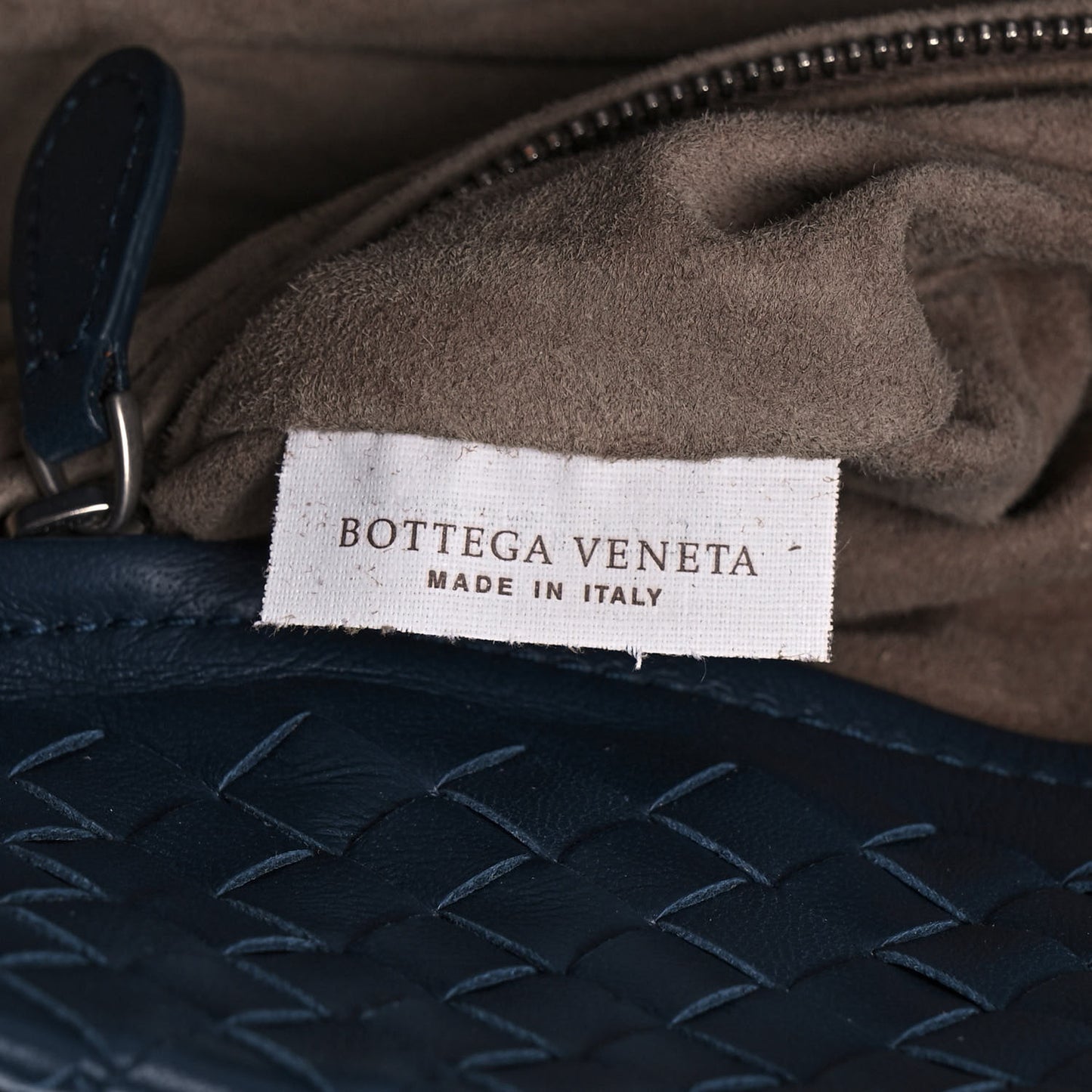 Nappa Intrecciato Bella Tote Navy