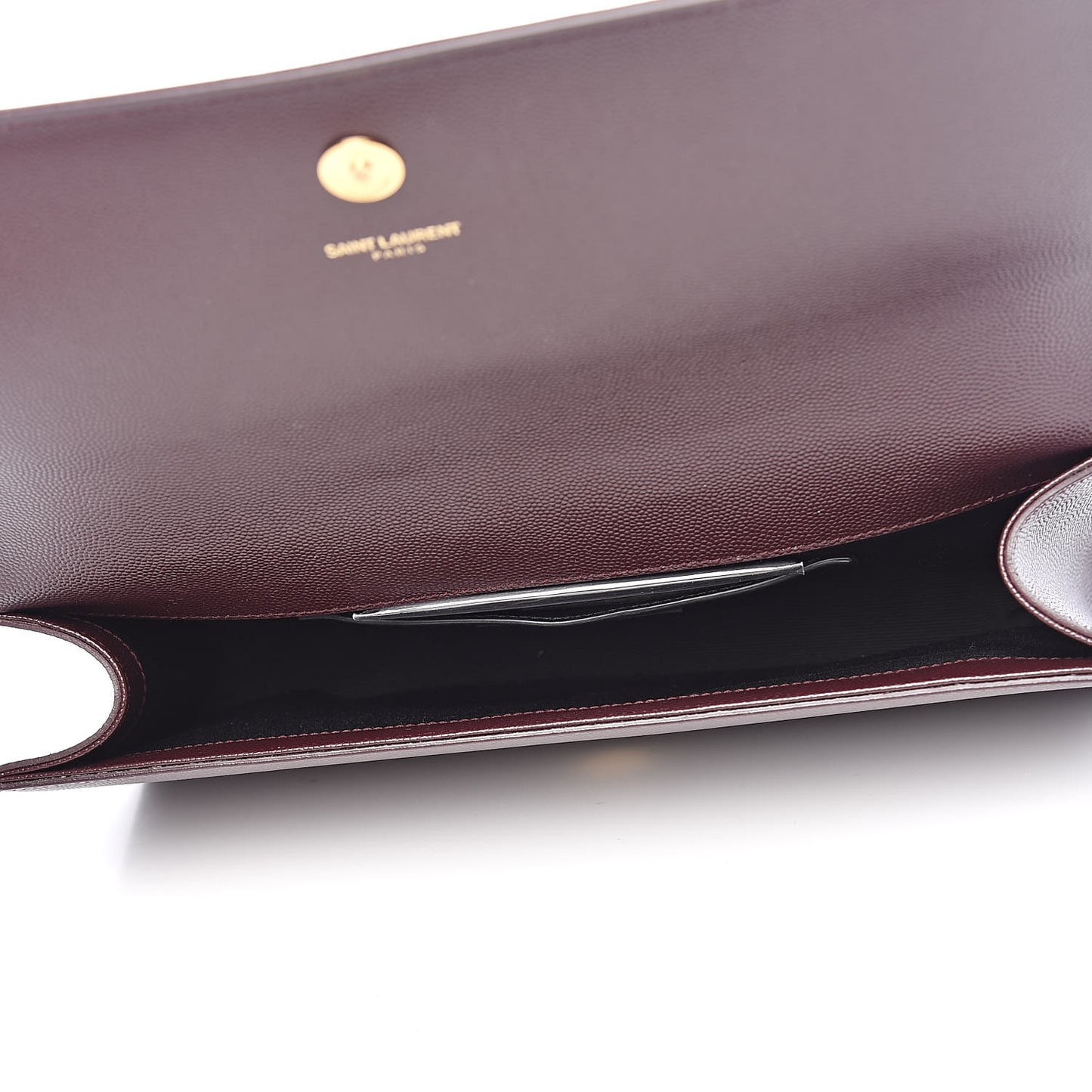 Grain De Poudre Classic Monogram Cassandre Clutch Amaranto