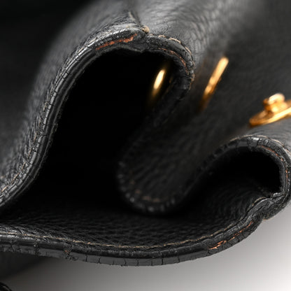 Prada Vitello Daino Shopping Satchel Black 14 of 17