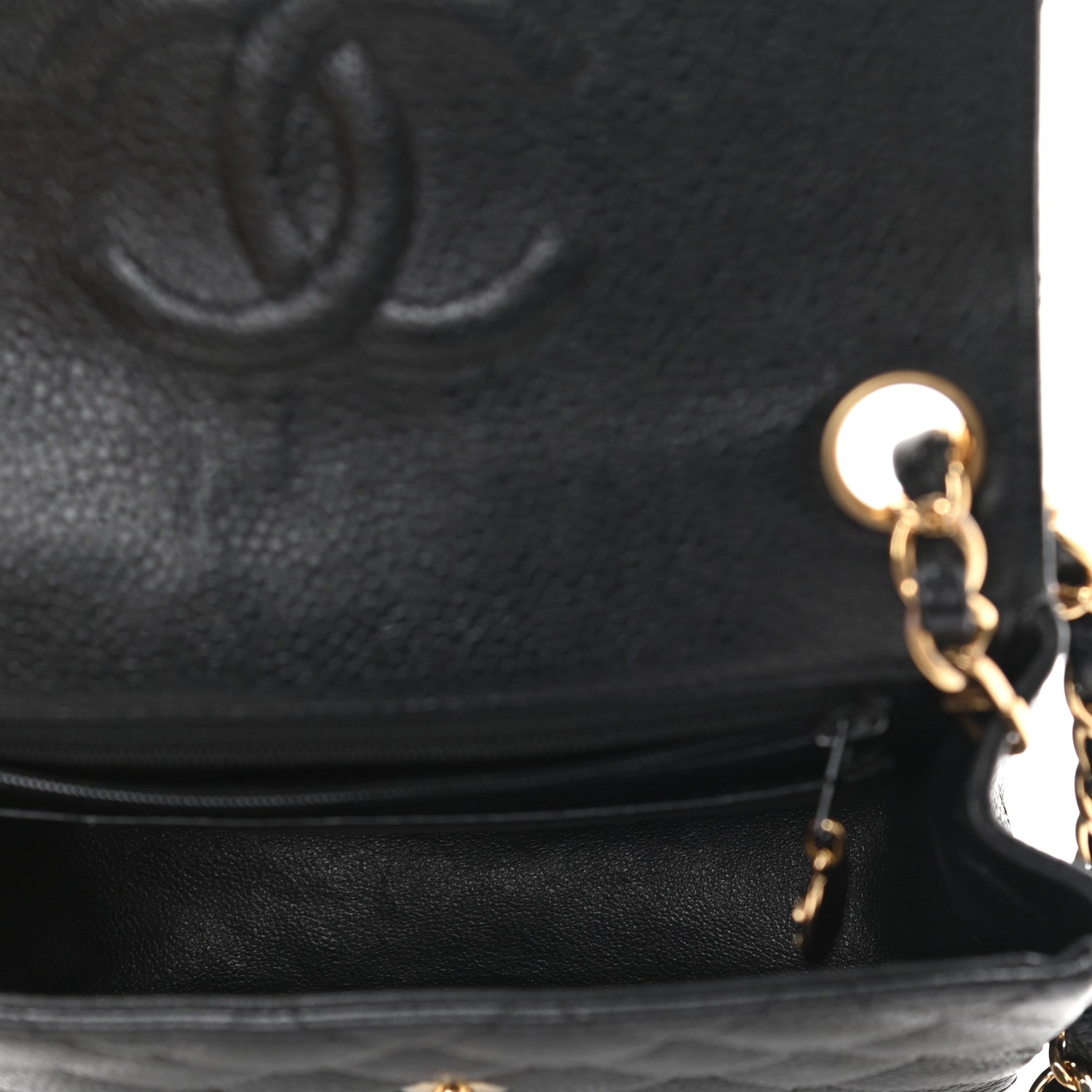 Chanel Caviar Quilted Mini Square Flap Black 5 of 9