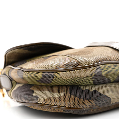 Christian Dior Pixelated Calfskin Camouflage Double Saddle Bag 9 of 12