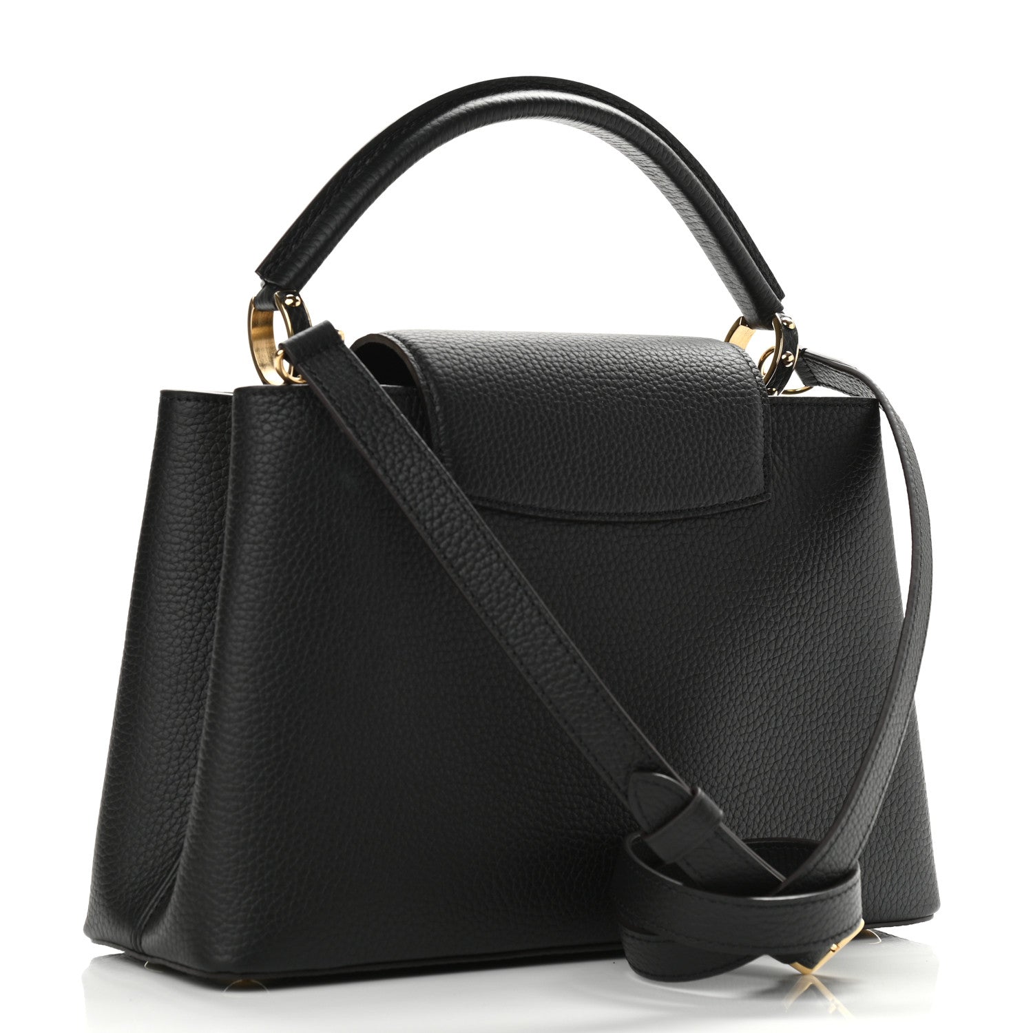 Louis Vuitton Taurillon Capucines PM Black 3 of 9