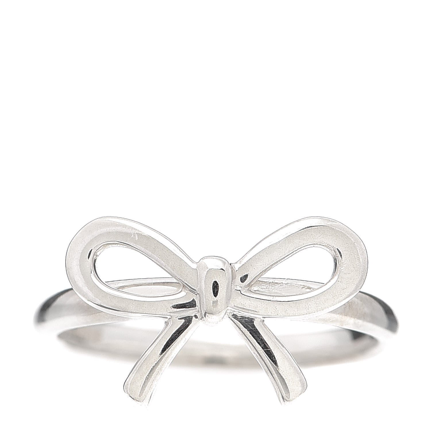 Tiffany Sterling Silver Bow Ring 50 5.5 1 of 5
