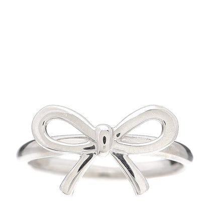 Tiffany Sterling Silver Bow Ring 50 5.5 1 of 5