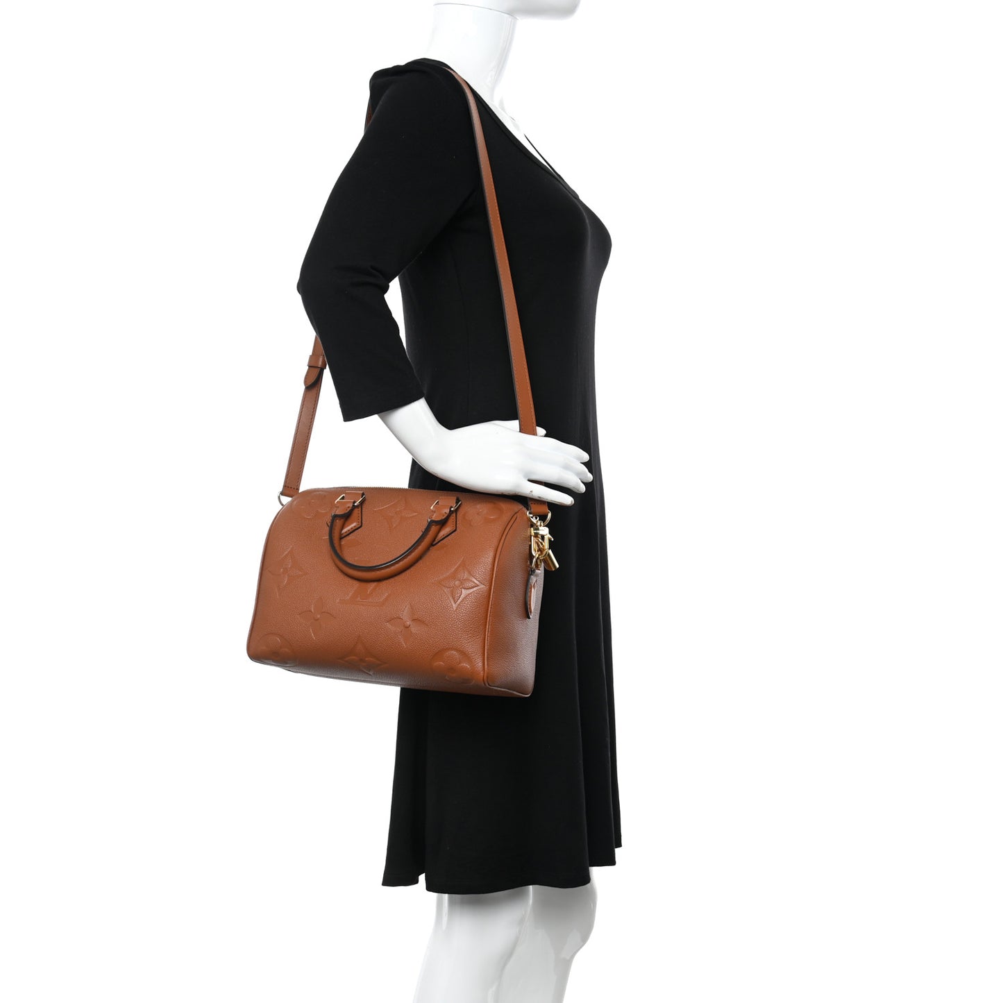 Empreinte Monogram Giant Speedy Bandouliere 25 Cognac