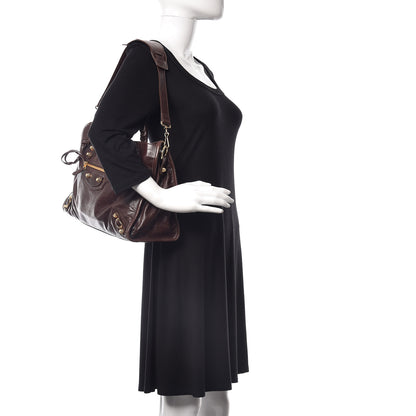 Balenciaga Agneau Giant 12 Gold Hardware City Cigare Fonce 2 of 12
