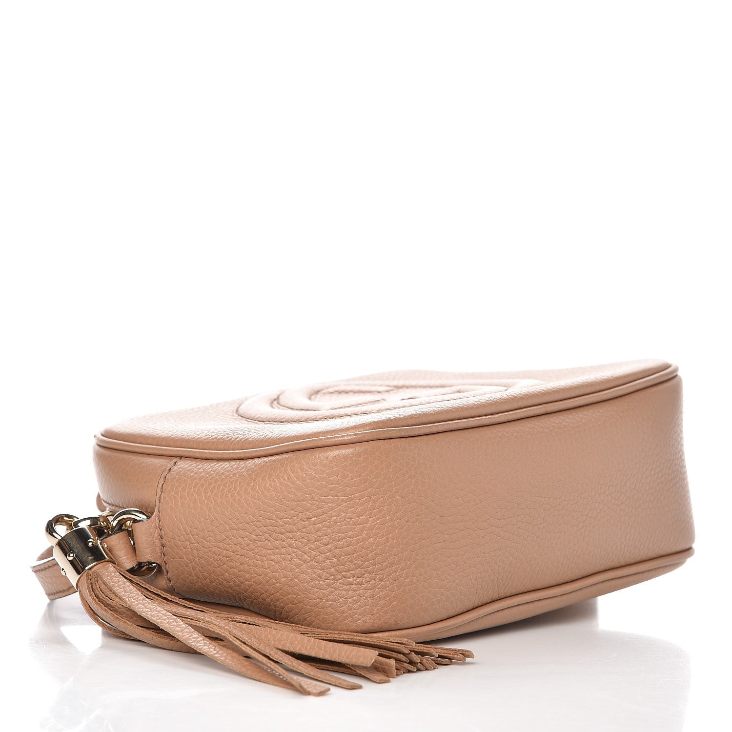 Gucci Pebbled Calfskin Small Soho Disco Bag Camelia 4 of 9
