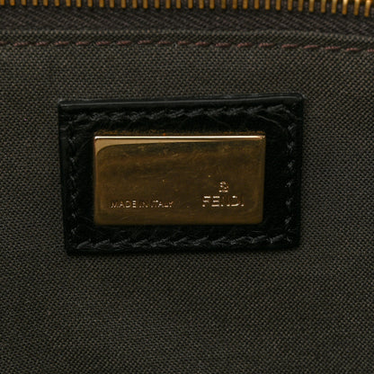 Fendi Vitello Acqua Maxi Baguette Bag Black 6 of 16