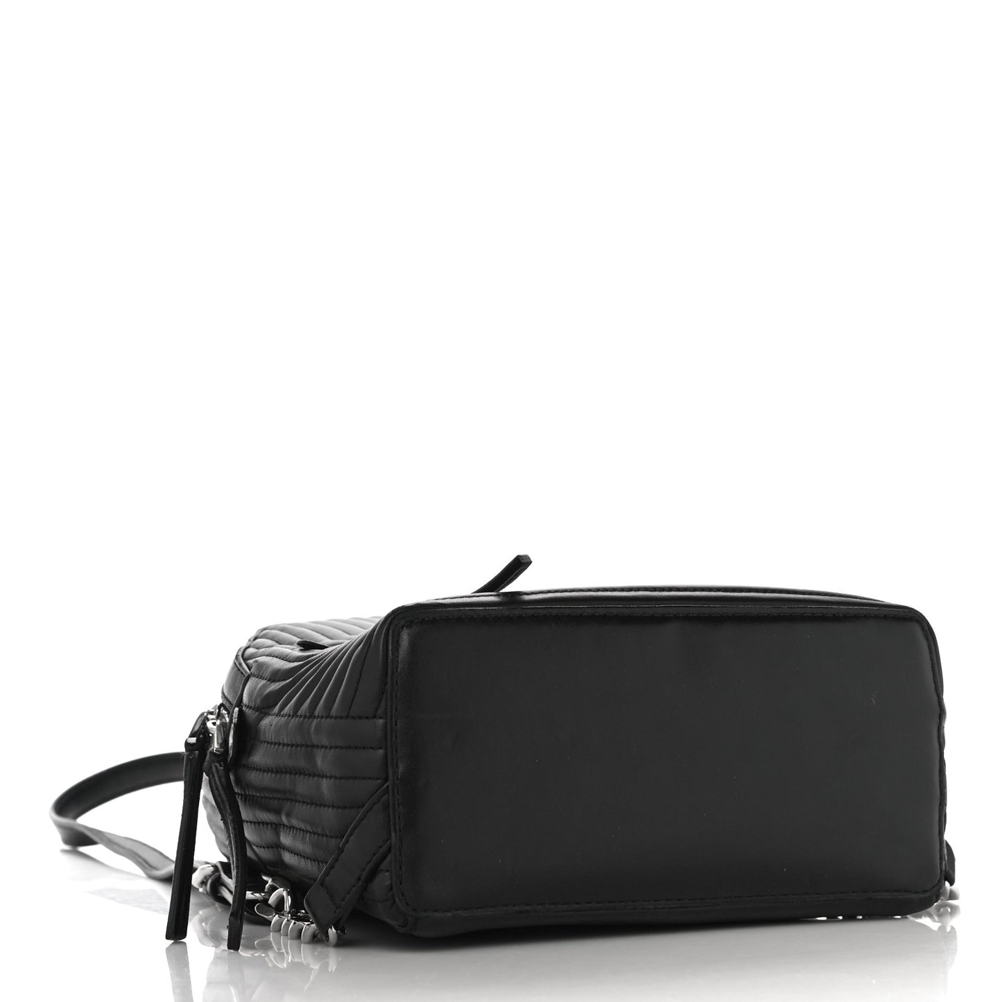 Shiny Nappa Trapuntata Mini Backpack Black