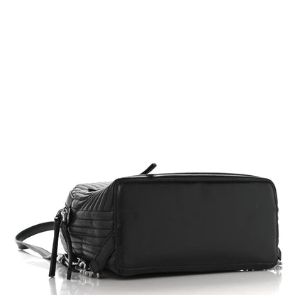 Fendi Shiny Nappa Trapuntata Mini Backpack Black 4 of 9