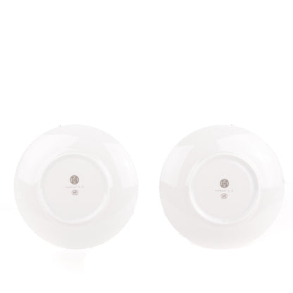 Hermes Porcelain Mosaique au 24 Platine Dessert Plate 8.3 Set of 2 3 of 5