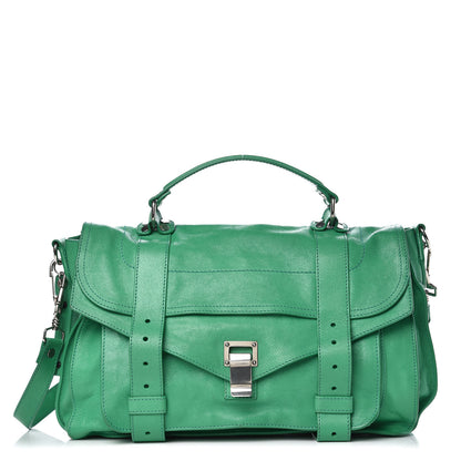 Proenza Schouler Lambskin Medium PS1 Satchel Aloe 1 of 11