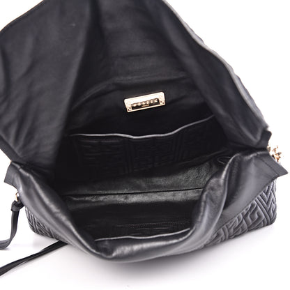 Versace Nappa Ricamo Quilted The Greek Shoulder Bag Black 4 of 10