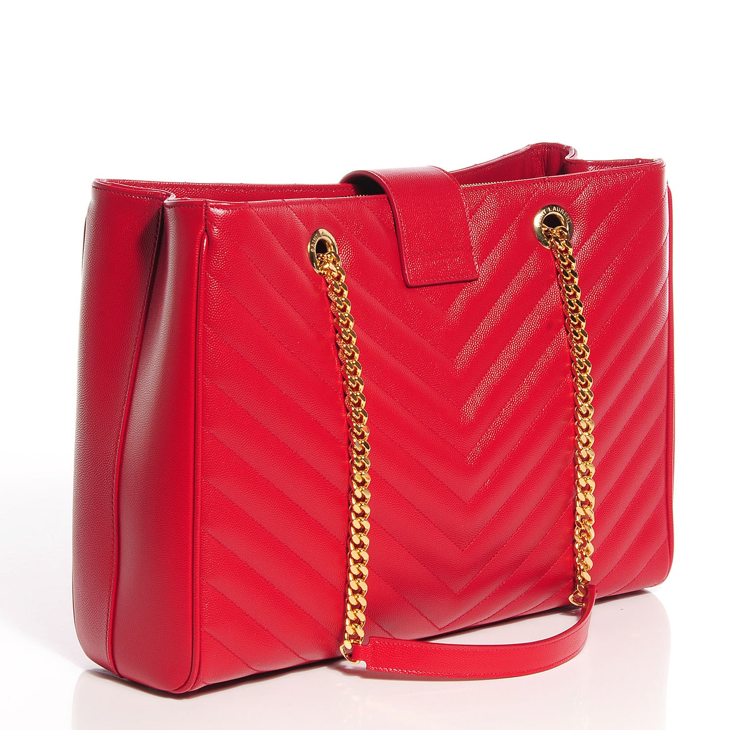 Grain De Poudre Matelasse Chevron Monogramme Shopping Bag Lipstick