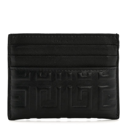 Givenchy Calfskin 4G Embossed Card Holder Black 1 of 11