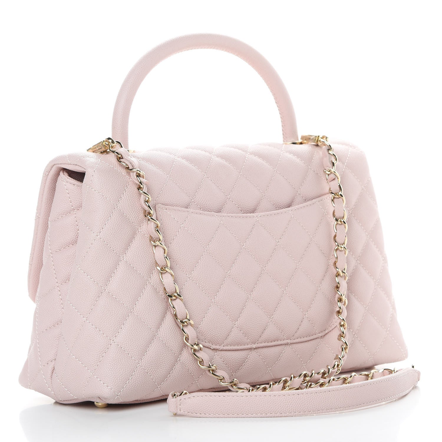 Chanel Caviar Quilted Small Coco Handle Flap Lilas Lilac 3 of 11