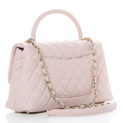 Chanel Caviar Quilted Small Coco Handle Flap Lilas Lilac 3 of 11