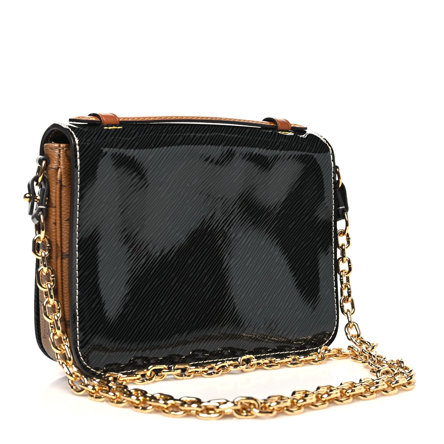 Louis Vuitton Shiny Epi Reverse Monogram Pochette Metis Mini Marine 3 of 9