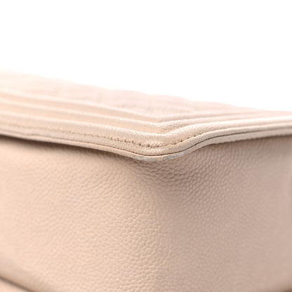 Chanel Caviar Quilted New Medium Boy Flap Beige 11 of 16