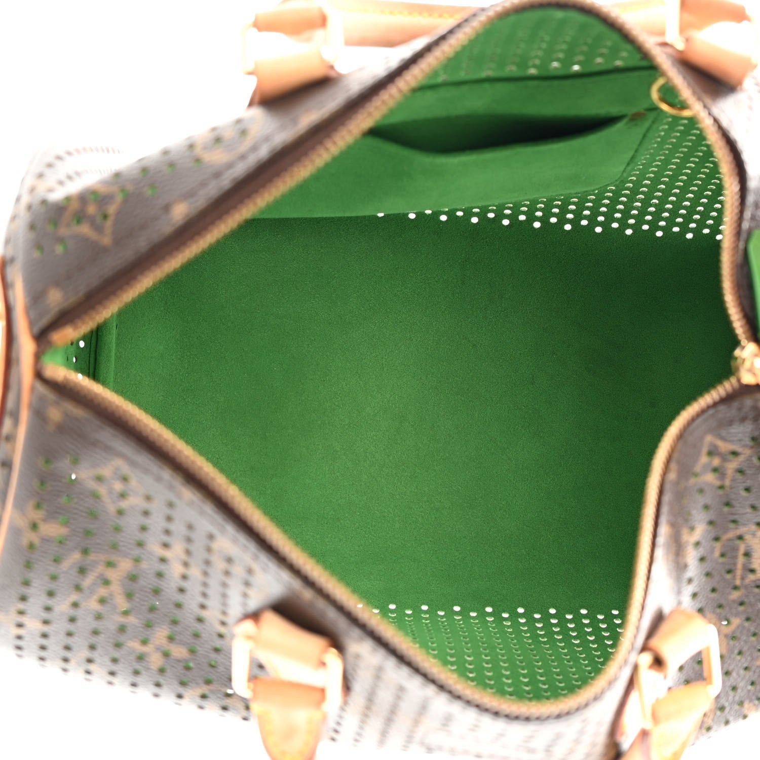 Louis Vuitton Monogram Perforated Speedy 30 Green 5 of 17
