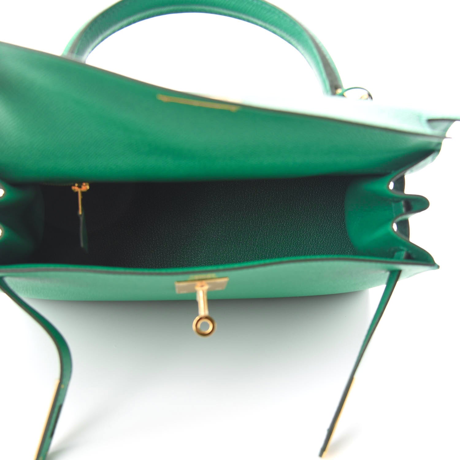 Hermes Epsom Kelly Sellier 28 Vert Vertigo 8 of 38