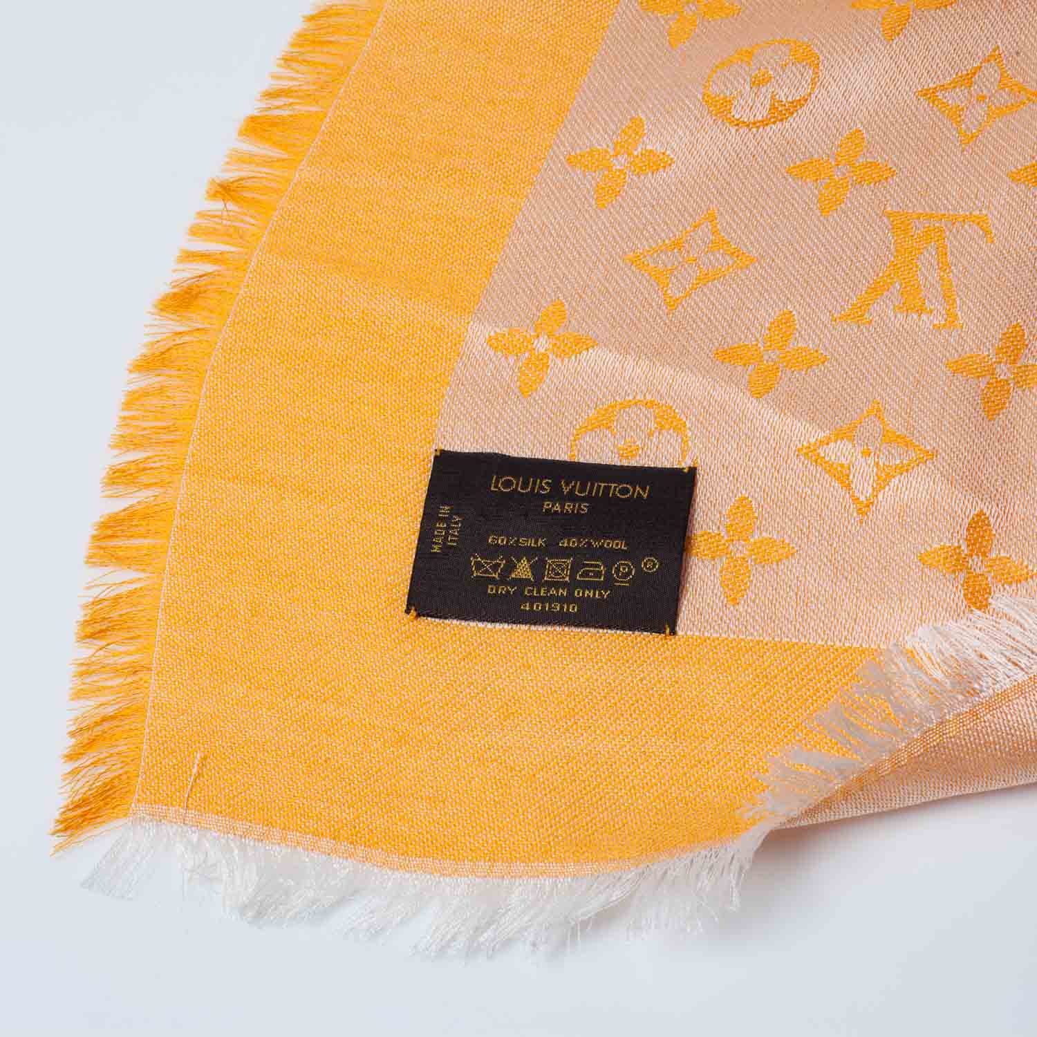 Louis Vuitton Monogram Lurex Shawl Orange 3 of 6