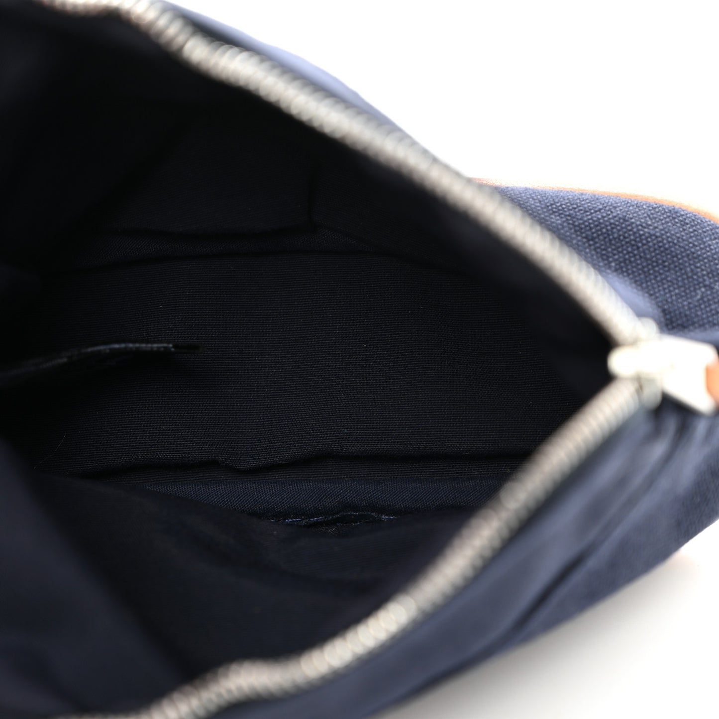 Cotton Canvas Mini Bolide Travel Cosmetic Pouch Black