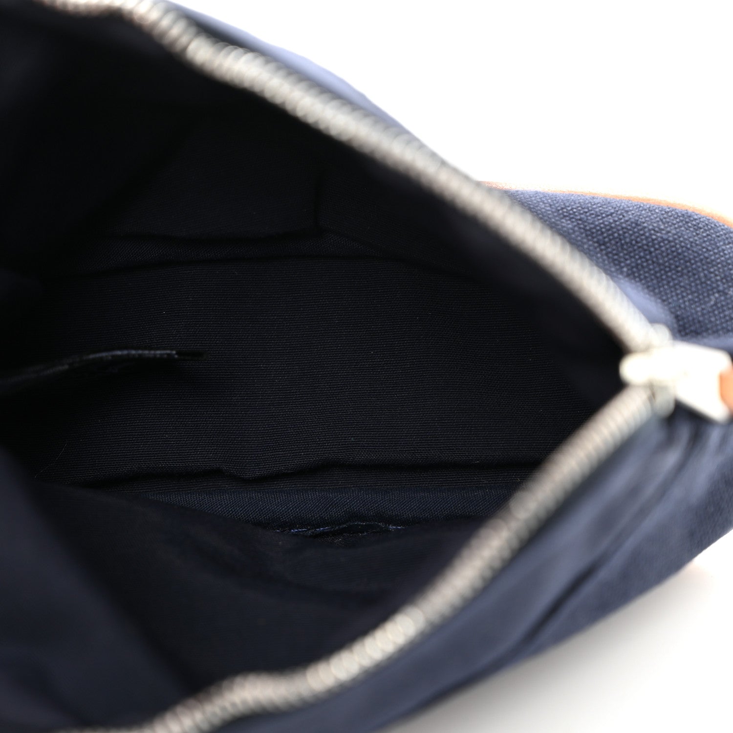 Hermes Cotton Canvas Mini Bolide Travel Cosmetic Pouch Black 5 of 7