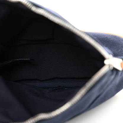 Hermes Cotton Canvas Mini Bolide Travel Cosmetic Pouch Black 5 of 7