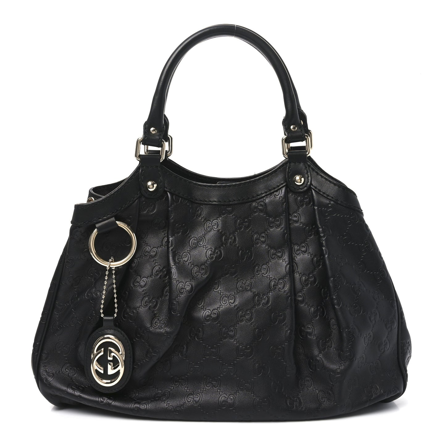 Guccissima Medium Sukey Tote Black