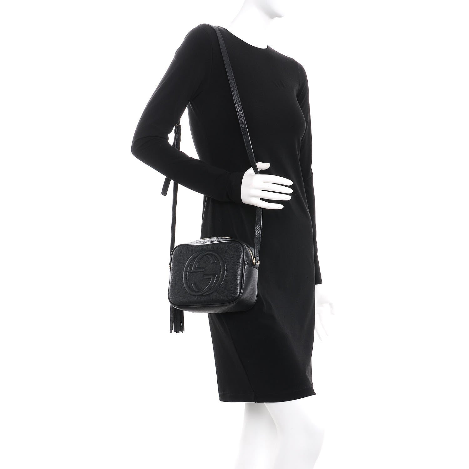 Gucci Pebbled Calfskin Small Soho Disco Bag Black 2 of 8