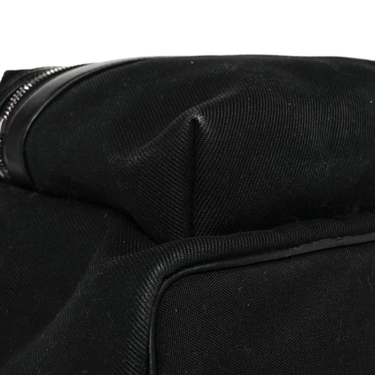 Canvas Signature Embroidered City Backpack Black