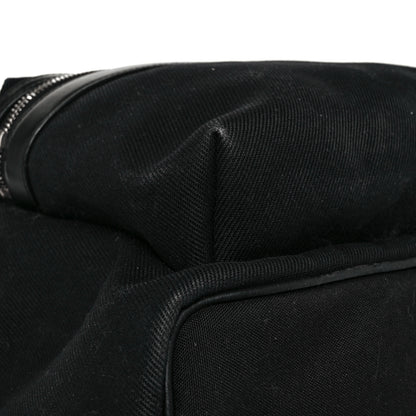 Saint Laurent Canvas Signature Embroidered City Backpack Black 12 of 12
