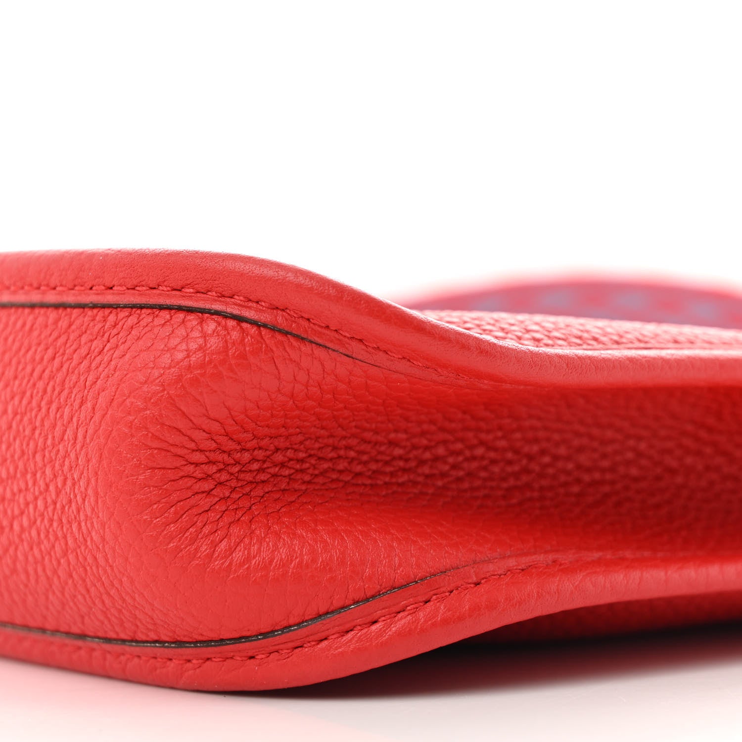 Hermes Taurillon Maurice Zigzag Sangle Evelyne TPM Rouge De Coeur Bleu Du Nord 10 of 12