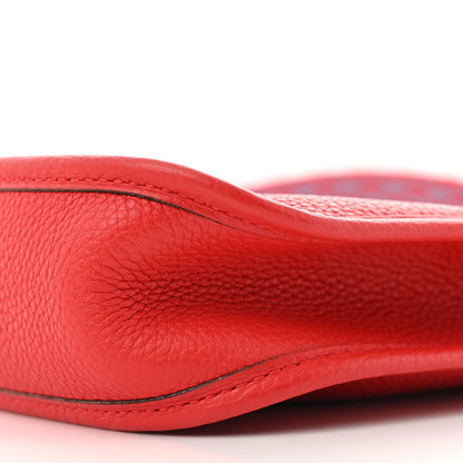 Hermes Taurillon Maurice Zigzag Sangle Evelyne TPM Rouge De Coeur Bleu Du Nord 10 of 12