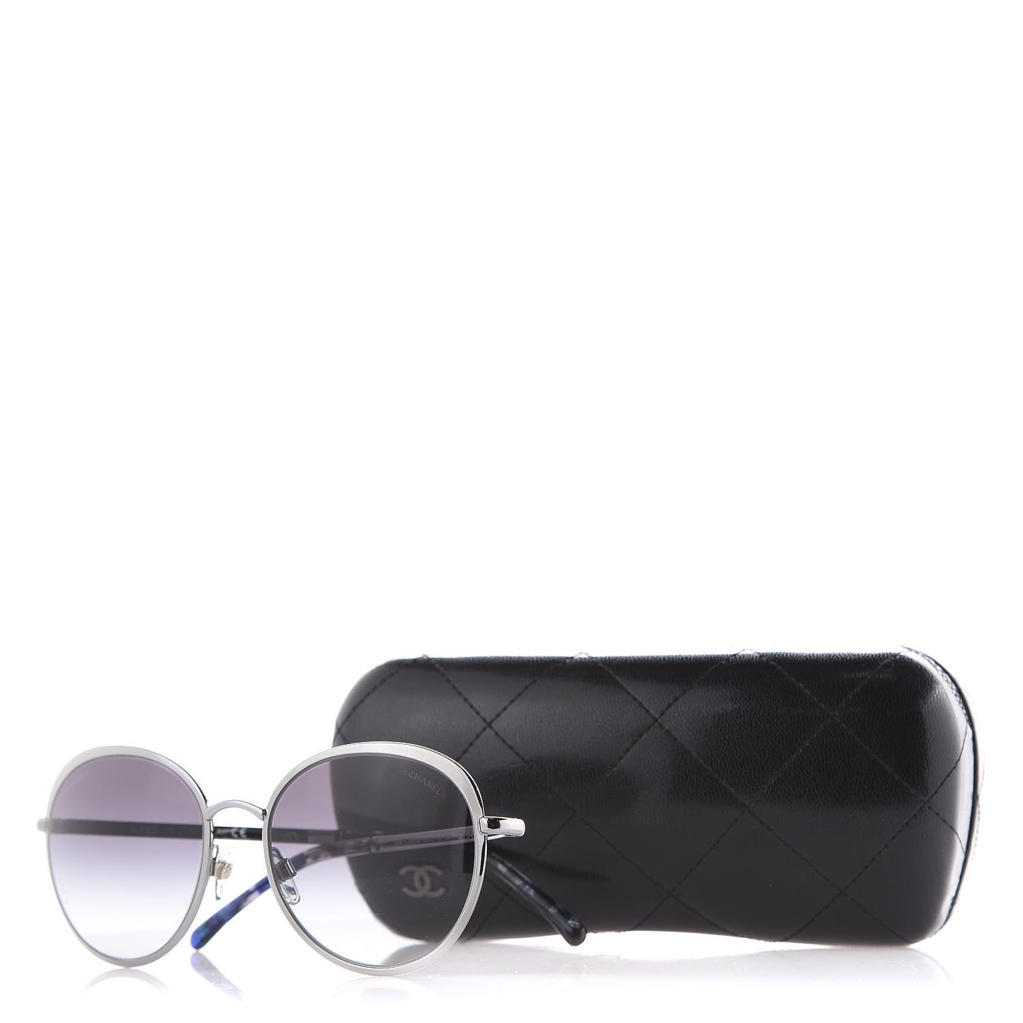 Round Spring Sunglasses 4206 Silver