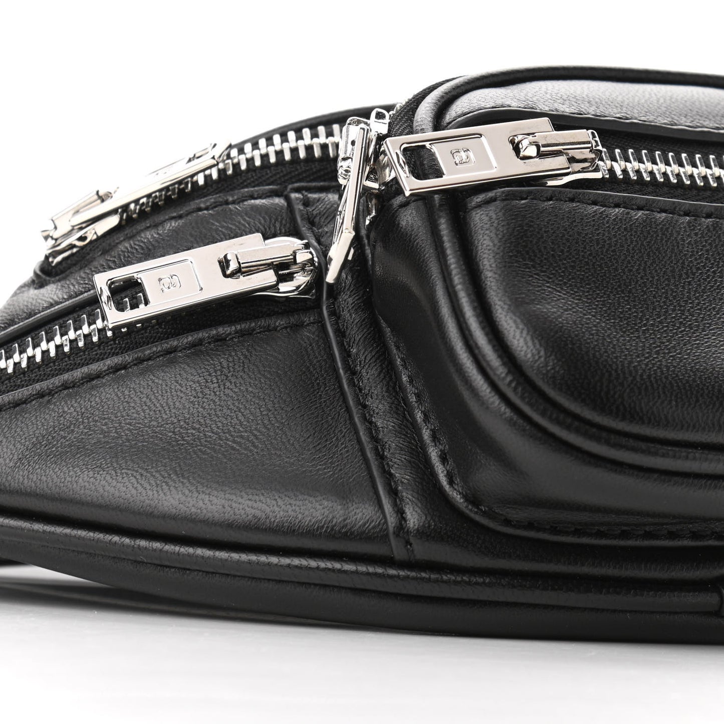 Lambskin Mini Attica Belt Bag Black