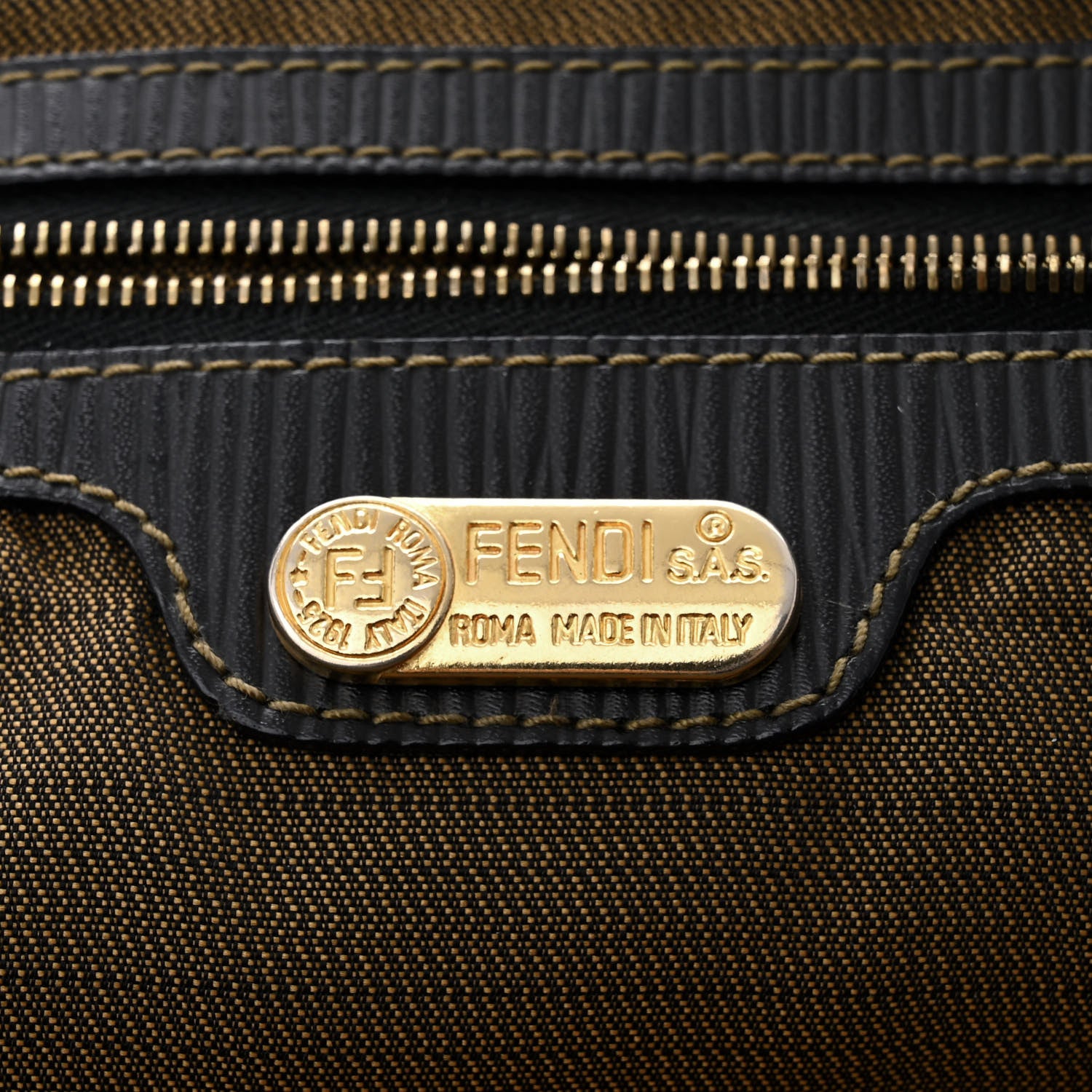 Fendi Pequin Tote Tobacco 6 of 11