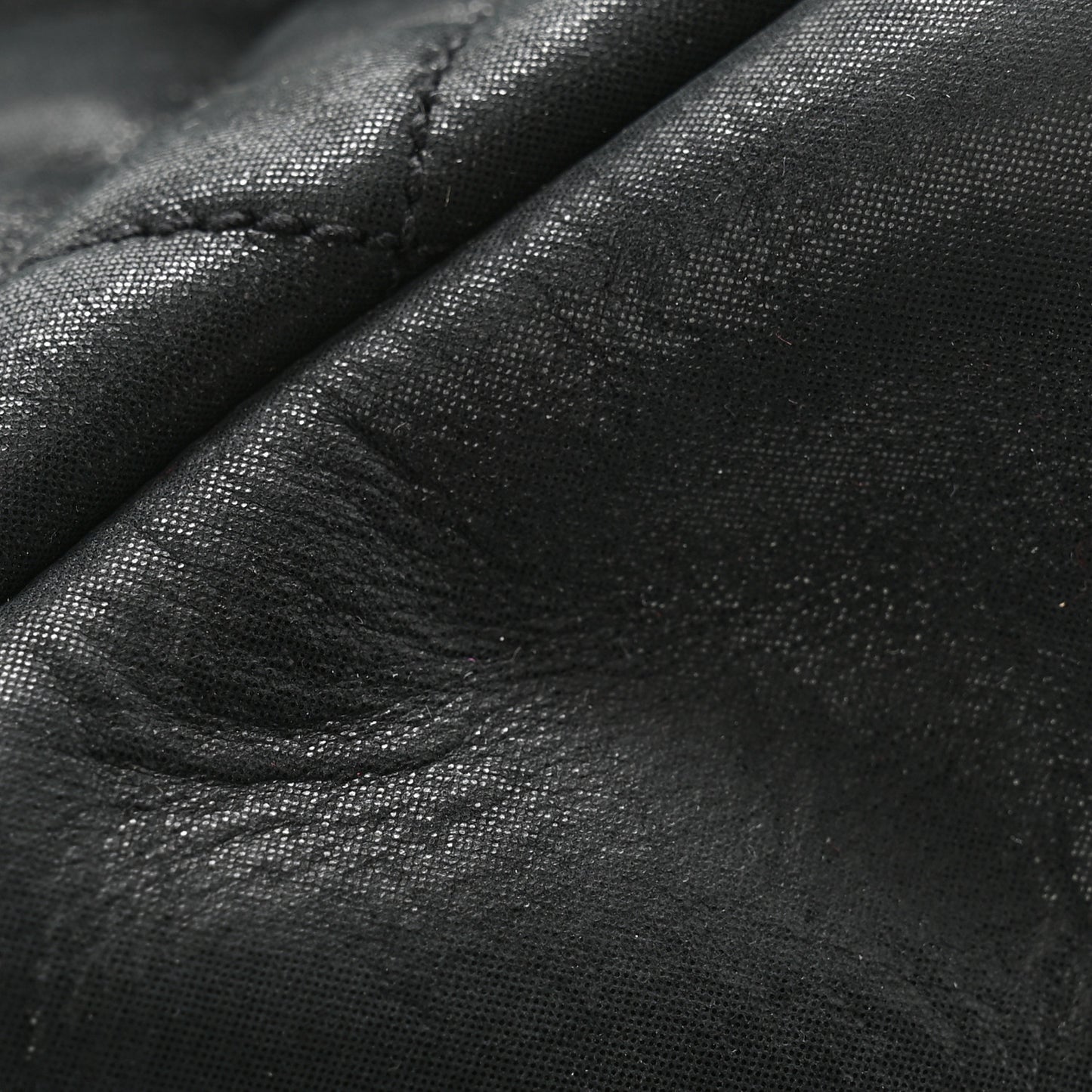 Calfskin Mixed Matelasse Triquilt Small Monogram Satchel Black