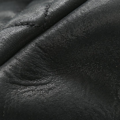 Saint Laurent Calfskin Mixed Matelasse Triquilt Small Monogram Satchel Black 13 of 14