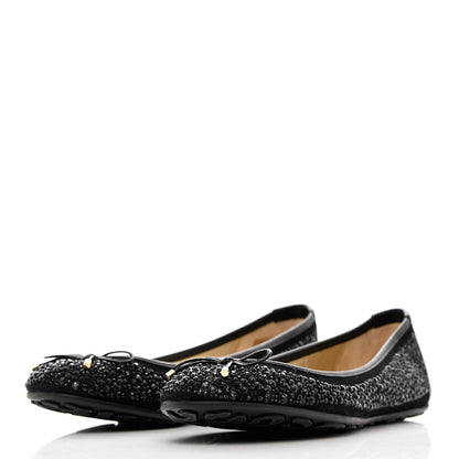 Jimmy Choo Jeweled Weber Ballet Flats 39 Black 3 of 16