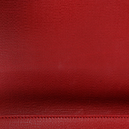 Saint Laurent Textured Calfskin Classic Y Ligne Clutch Red 11 of 13