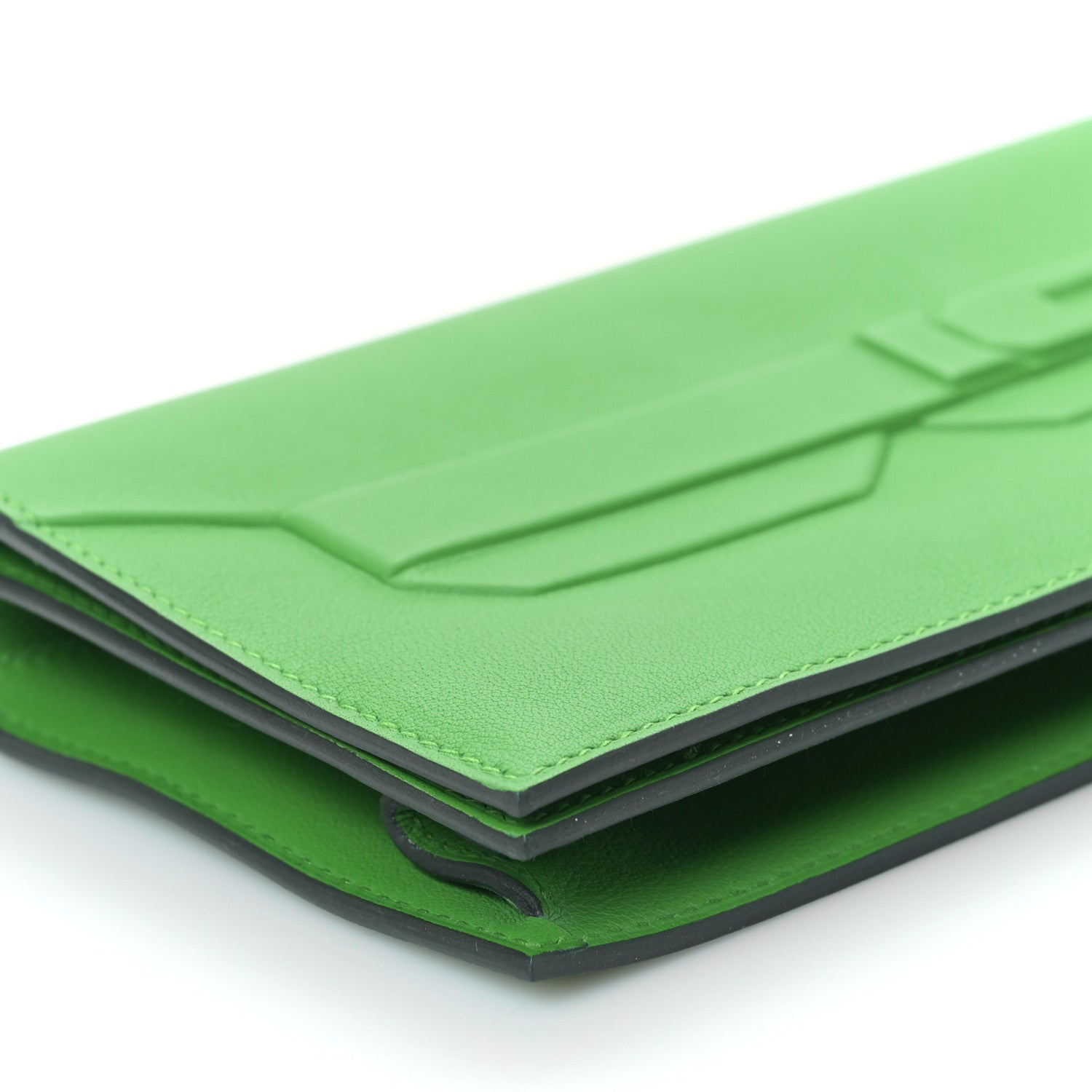 Hermes Swift Shadow Clutch 29 Vert Yucca 7 of 9